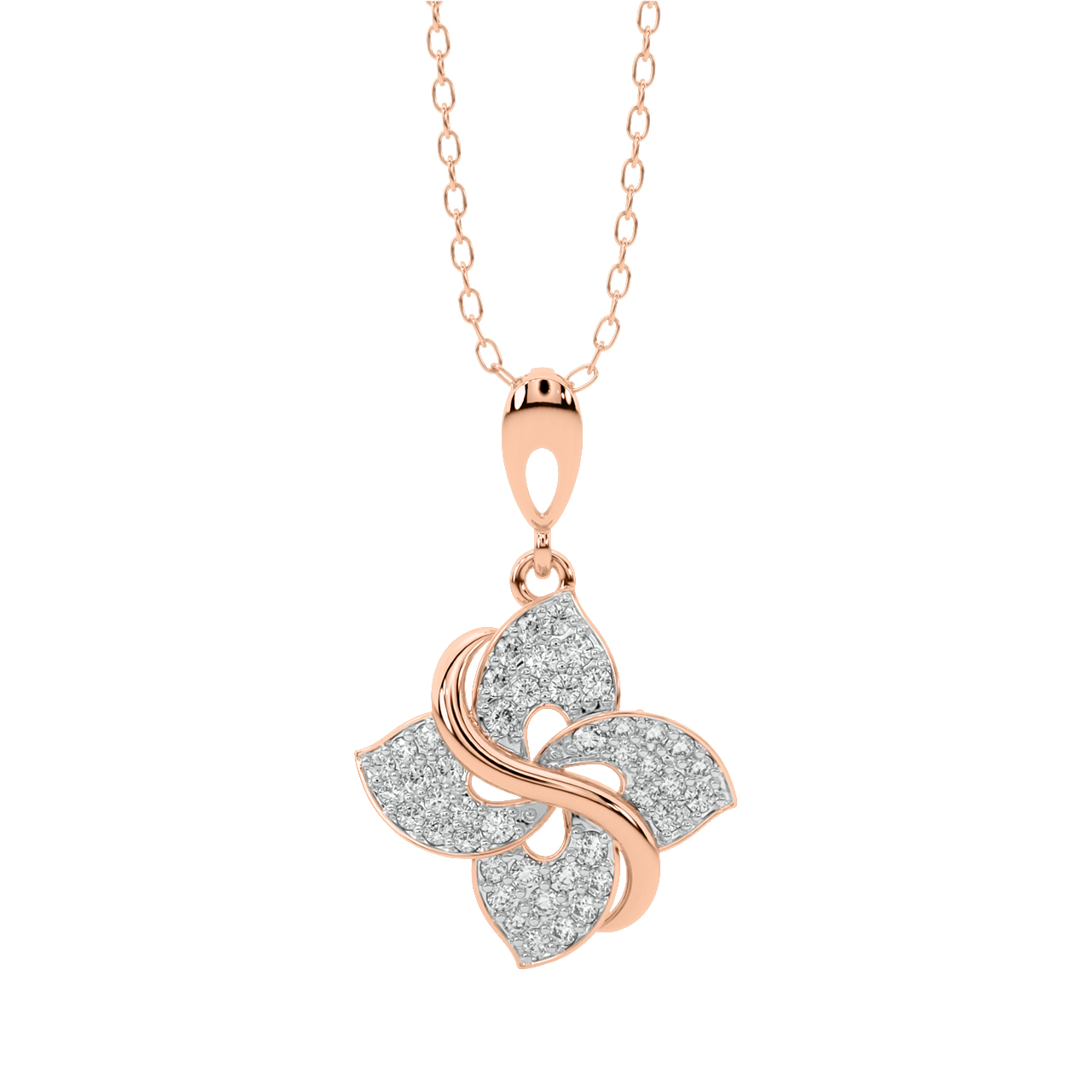 Karl Round Diamond Office Wear Pendant